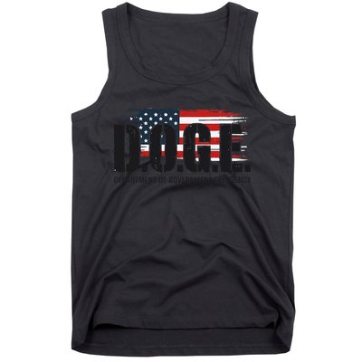 D.O.G.E Doge Department Of Government Efficiency Trump Elon Tank Top