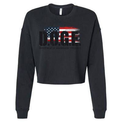 D.O.G.E Doge Department Of Government Efficiency Trump Elon Cropped Pullover Crew
