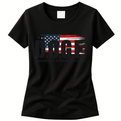 D.O.G.E Doge Department Of Government Efficiency Trump Elon Womens T-Shirt