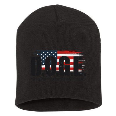D.O.G.E Doge Department Of Government Efficiency Trump Elon Short Acrylic Beanie
