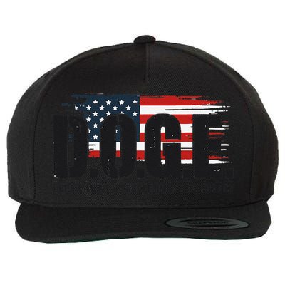 D.O.G.E Doge Department Of Government Efficiency Trump Elon Wool Snapback Cap