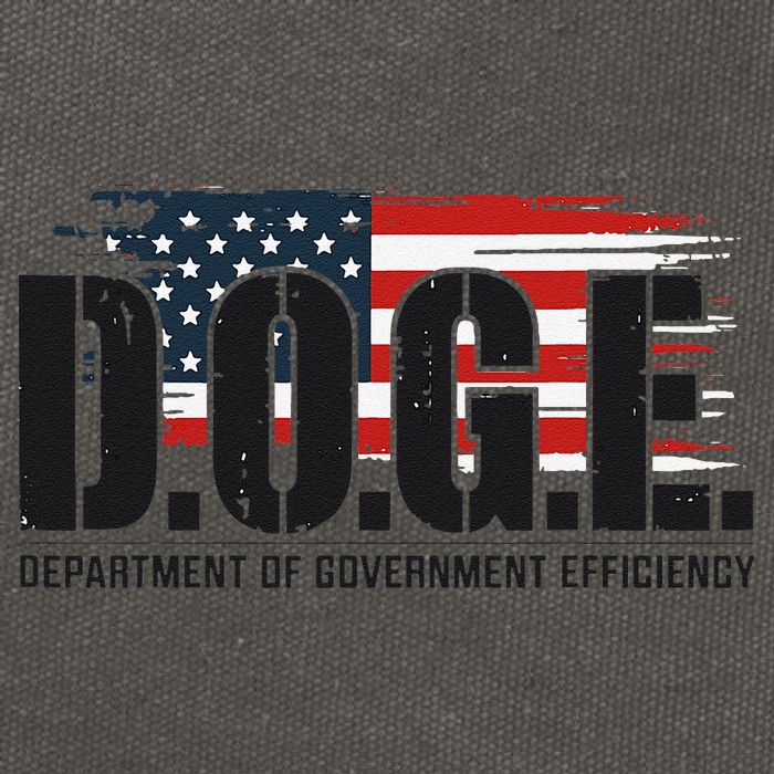D.O.G.E Doge Department Of Government Efficiency Trump Elon Cotton Canvas Backpack