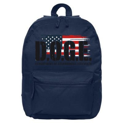 D.O.G.E Doge Department Of Government Efficiency Trump Elon 16 in Basic Backpack