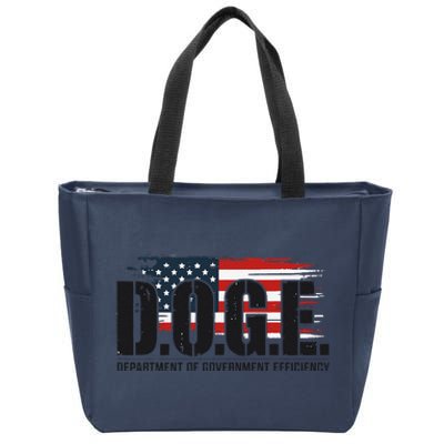 D.O.G.E Doge Department Of Government Efficiency Trump Elon Zip Tote Bag