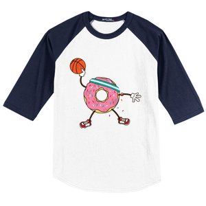 Dunking Donut Baseball Sleeve Shirt