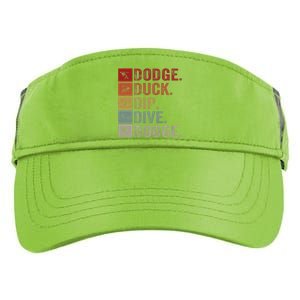 Duck Dip Dive I Ball Games I Funny Dodgeball Adult Drive Performance Visor