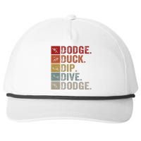 Duck Dip Dive I Ball Games I Funny Dodgeball Snapback Five-Panel Rope Hat