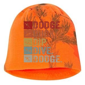 Duck Dip Dive I Ball Games I Funny Dodgeball Kati - Camo Knit Beanie