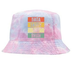 Dada Daddy Dad Bruh FatherS Day Tie-Dyed Bucket Hat