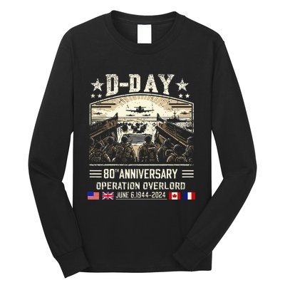 Dday Dwight D. Eisenhower Dday 80th Anniversary Long Sleeve Shirt