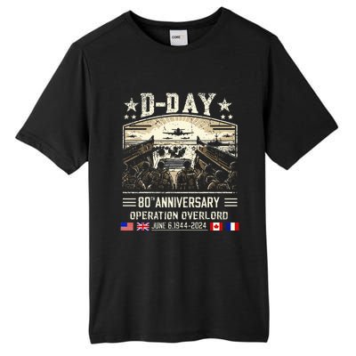 Dday Dwight D. Eisenhower Dday 80th Anniversary Tall Fusion ChromaSoft Performance T-Shirt