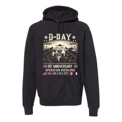 Dday Dwight D. Eisenhower Dday 80th Anniversary Premium Hoodie