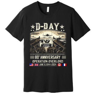 Dday Dwight D. Eisenhower Dday 80th Anniversary Premium T-Shirt