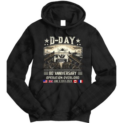 Dday Dwight D. Eisenhower Dday 80th Anniversary Tie Dye Hoodie