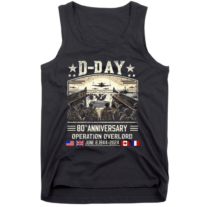 Dday Dwight D. Eisenhower Dday 80th Anniversary Tank Top