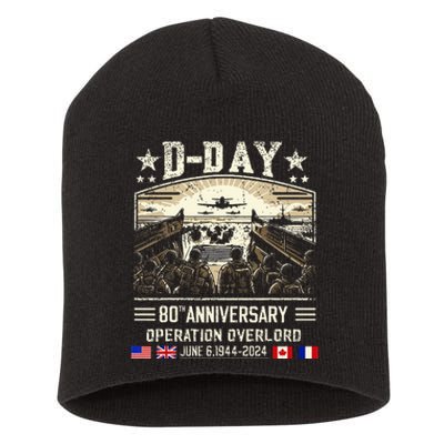 Dday Dwight D. Eisenhower Dday 80th Anniversary Short Acrylic Beanie