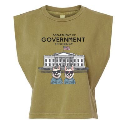 D.O.G.E Doge Department Of Government Efficiency Garment-Dyed Women's Muscle Tee