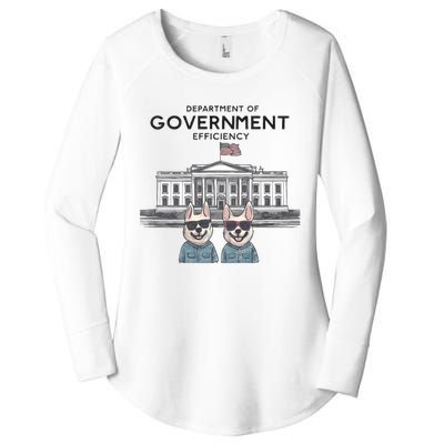 D.O.G.E Doge Department Of Government Efficiency Women's Perfect Tri Tunic Long Sleeve Shirt