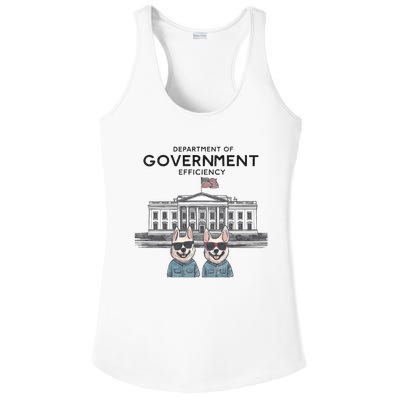 D.O.G.E Doge Department Of Government Efficiency Ladies PosiCharge Competitor Racerback Tank