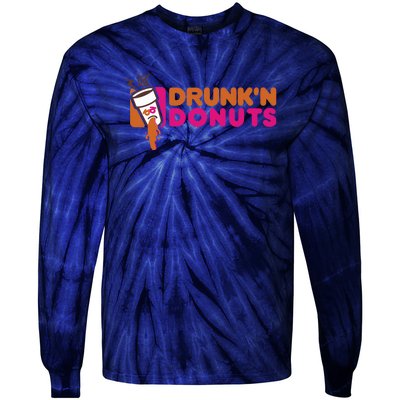 DRUNK'N DONUTS Tie-Dye Long Sleeve Shirt