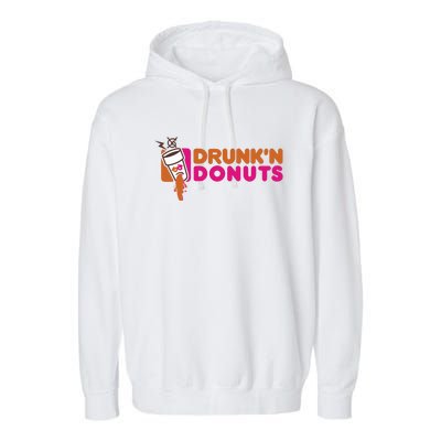 DRUNK'N DONUTS Garment-Dyed Fleece Hoodie