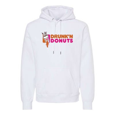 DRUNK'N DONUTS Premium Hoodie