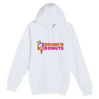 DRUNK'N DONUTS Premium Pullover Hoodie