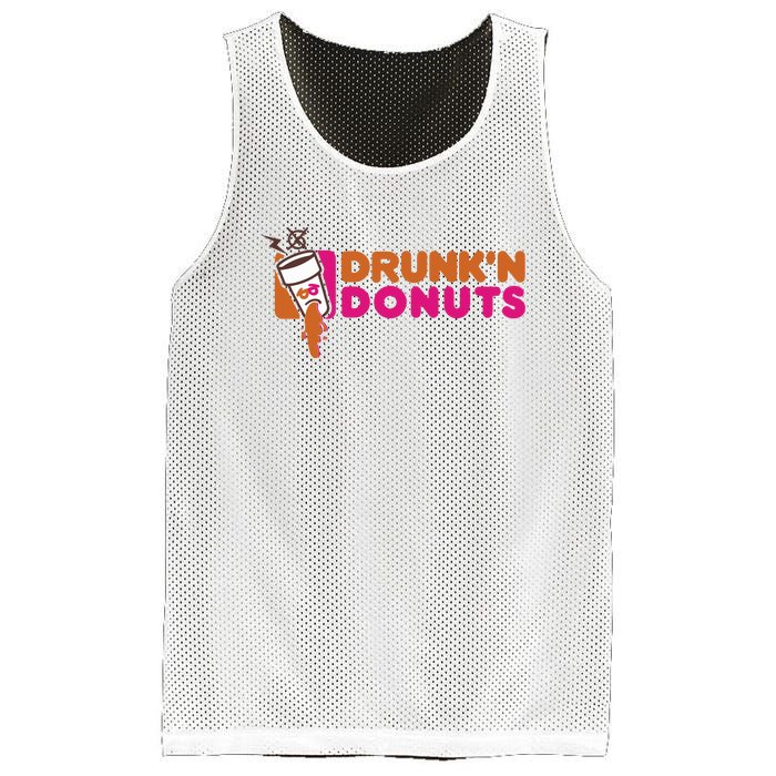 DRUNK'N DONUTS Mesh Reversible Basketball Jersey Tank