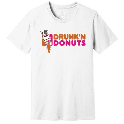 DRUNK'N DONUTS Premium T-Shirt