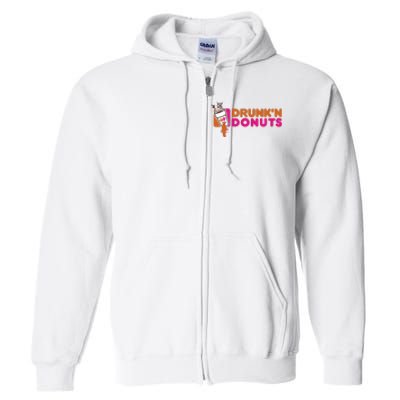 DRUNK'N DONUTS Full Zip Hoodie