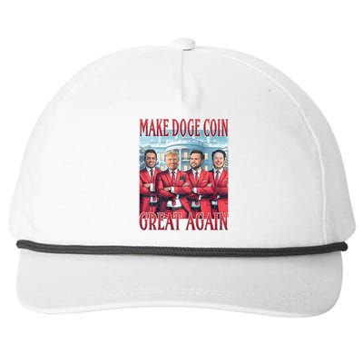 D.O.G.E Doge Department Of Government Efficiency Snapback Five-Panel Rope Hat