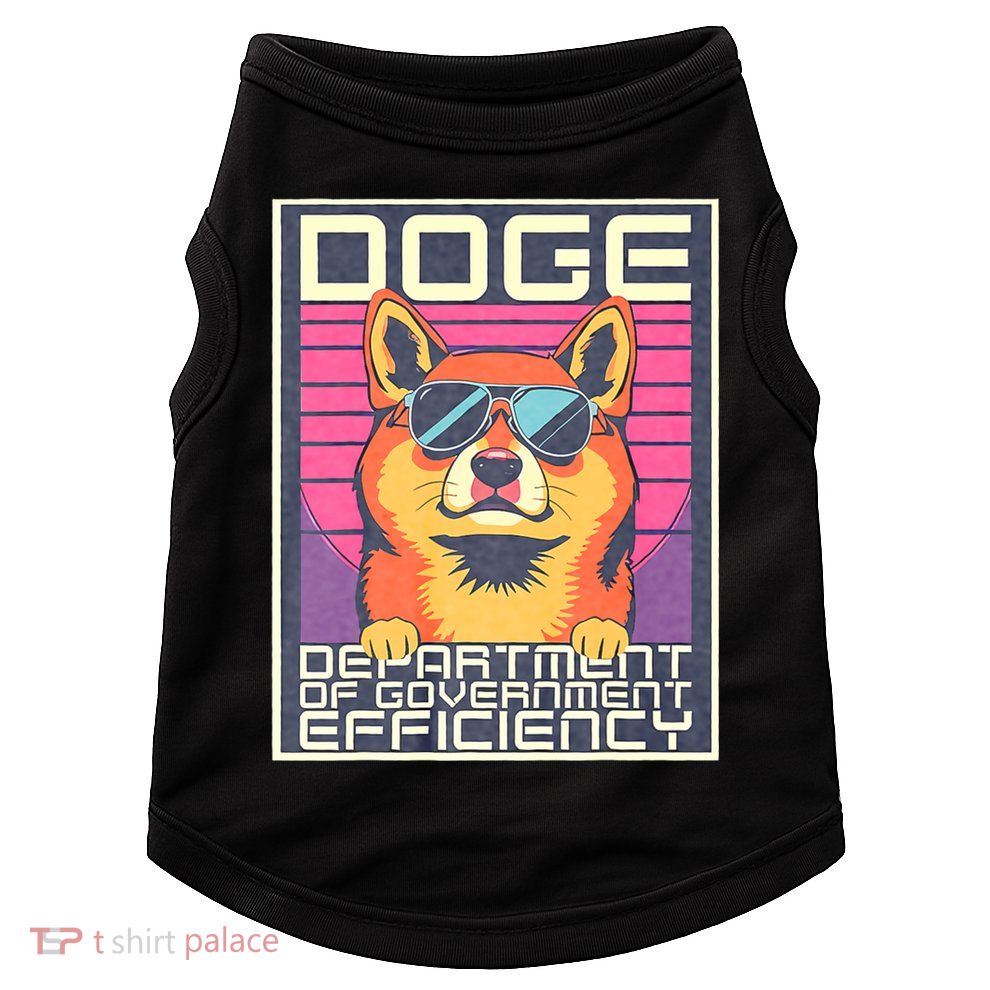 D.O.G.E Doge Department Of Government Efficiency Vintage Doggie Tank