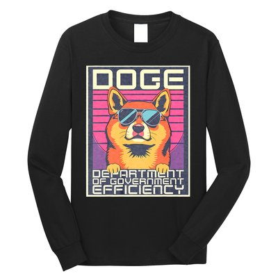 D.O.G.E Doge Department Of Government Efficiency Vintage Long Sleeve Shirt