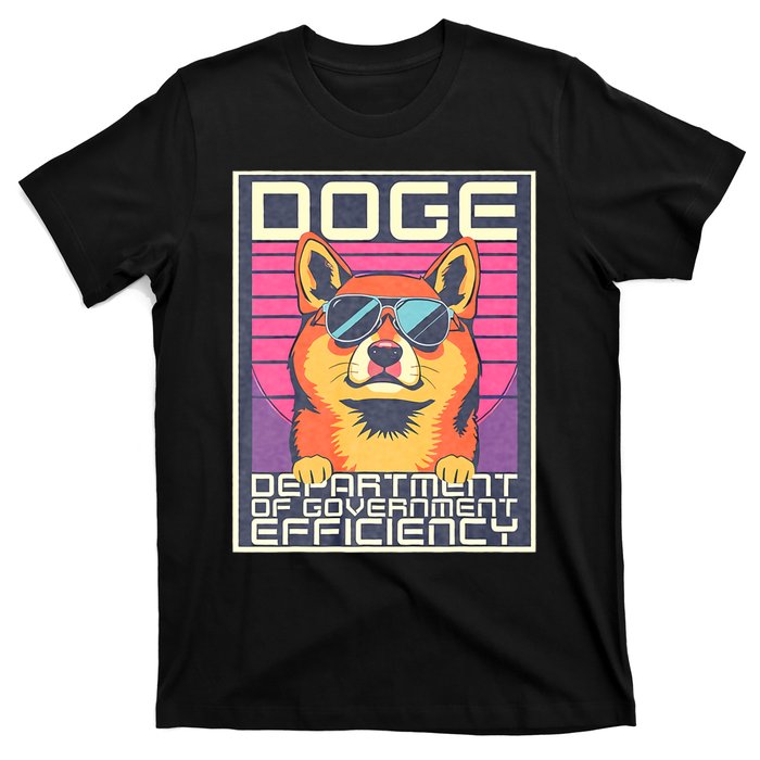 D.O.G.E Doge Department Of Government Efficiency Vintage T-Shirt