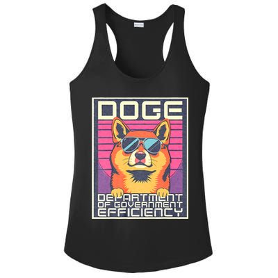 D.O.G.E Doge Department Of Government Efficiency Vintage Ladies PosiCharge Competitor Racerback Tank