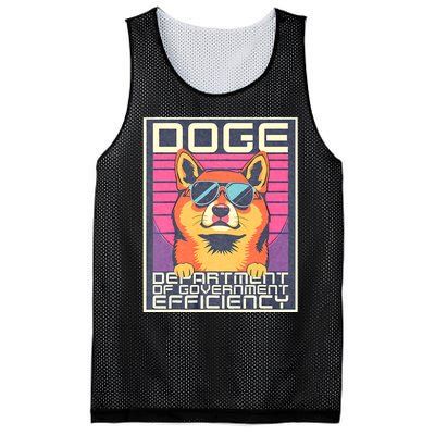 D.O.G.E Doge Department Of Government Efficiency Vintage Mesh Reversible Basketball Jersey Tank