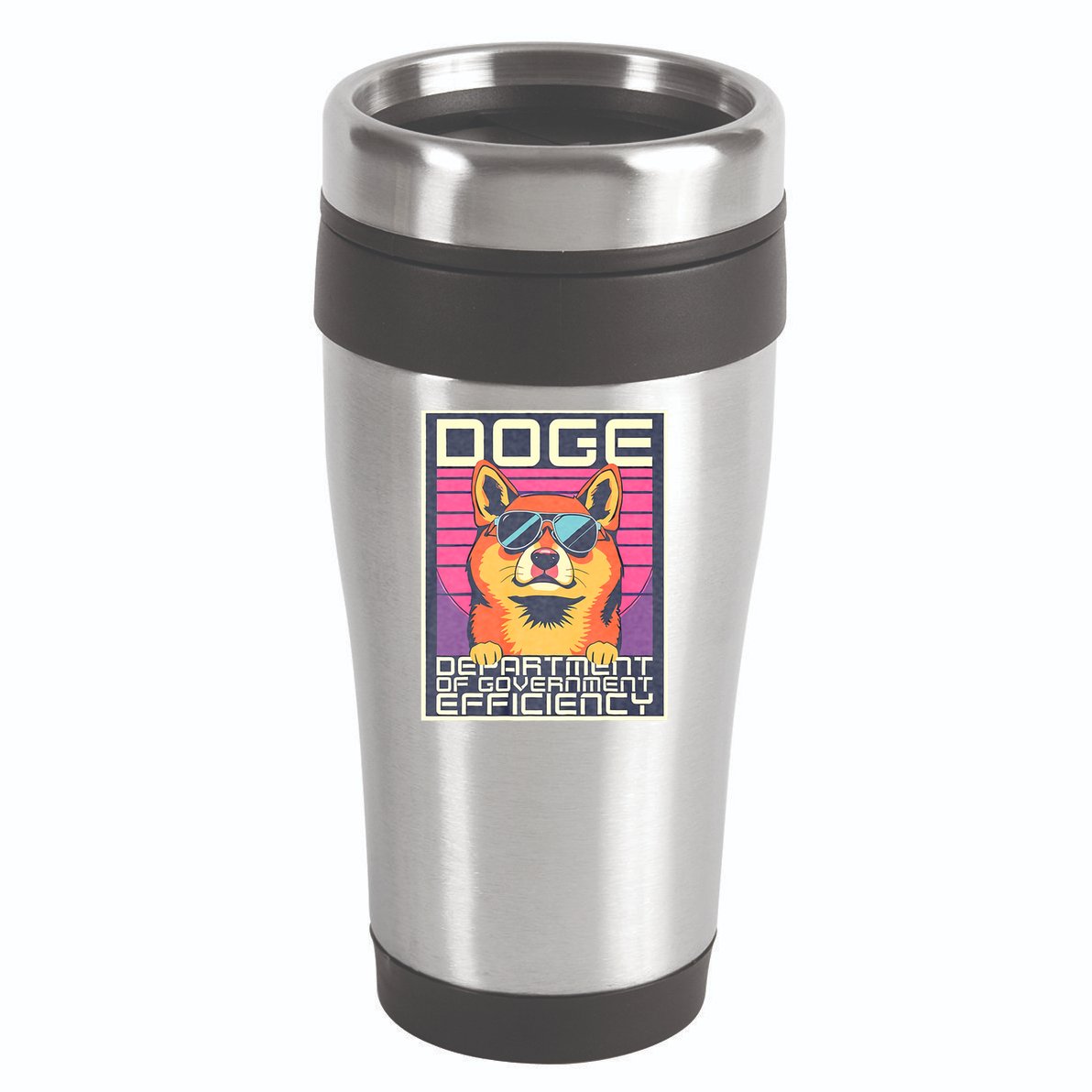 D.O.G.E Doge Department Of Government Efficiency Vintage 16oz Travel Tumbler