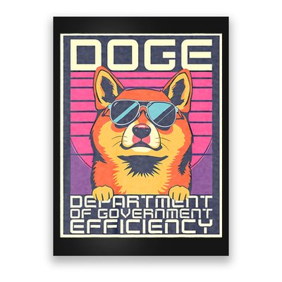 D.O.G.E Doge Department Of Government Efficiency Vintage Poster