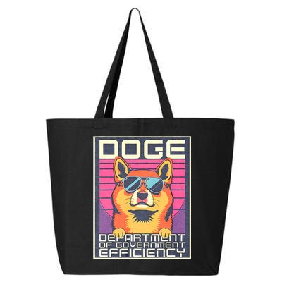 D.O.G.E Doge Department Of Government Efficiency Vintage 25L Jumbo Tote