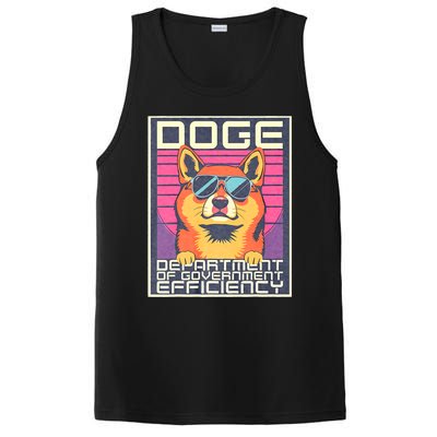 D.O.G.E Doge Department Of Government Efficiency Vintage PosiCharge Competitor Tank