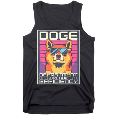 D.O.G.E Doge Department Of Government Efficiency Vintage Tank Top