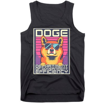 D.O.G.E Doge Department Of Government Efficiency Vintage Tank Top