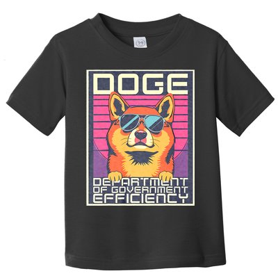 D.O.G.E Doge Department Of Government Efficiency Vintage Toddler T-Shirt