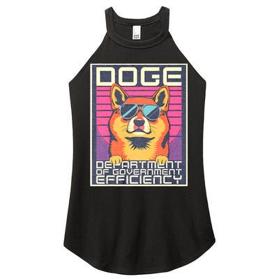 D.O.G.E Doge Department Of Government Efficiency Vintage Women's Perfect Tri Rocker Tank