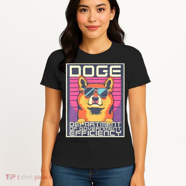 D.O.G.E Doge Department Of Government Efficiency Vintage Womens T-Shirt
