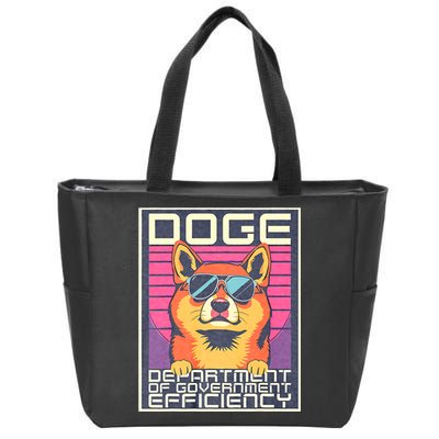 D.O.G.E Doge Department Of Government Efficiency Vintage Zip Tote Bag