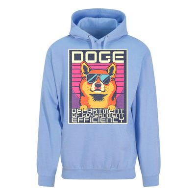 D.O.G.E Doge Department Of Government Efficiency Vintage Unisex Surf Hoodie