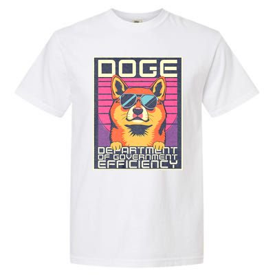 D.O.G.E Doge Department Of Government Efficiency Vintage Garment-Dyed Heavyweight T-Shirt