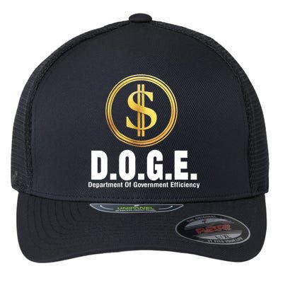 D.O.G.E Doge Department Of Government Efficiency Flexfit Unipanel Trucker Cap