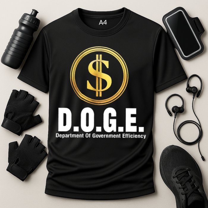 D.O.G.E Doge Department Of Government Efficiency Performance Shirt